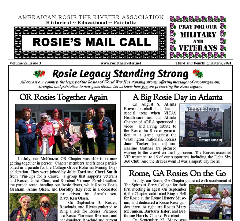 Rosie's Mail Call - 3rd & 4th Quarter