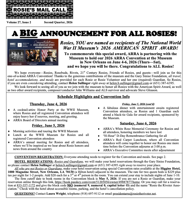 April 2026 Newsletter